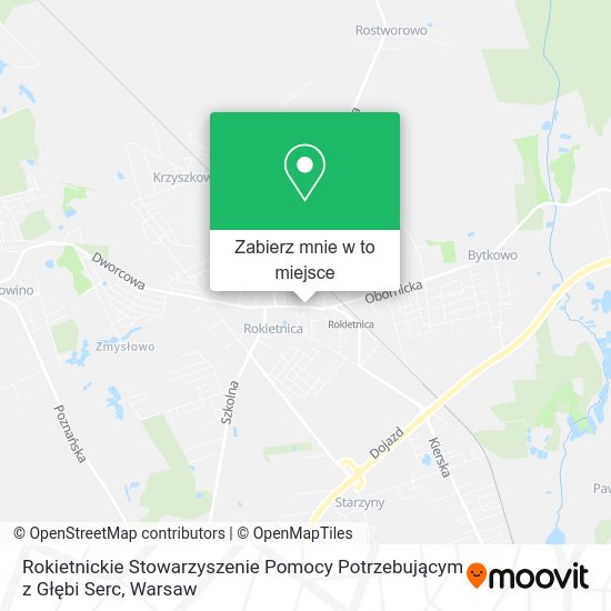 Mapa Rokietnickie Stowarzyszenie Pomocy Potrzebującym z Głębi Serc