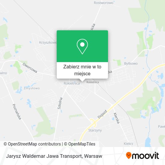 Mapa Jarysz Waldemar Jawa Transport