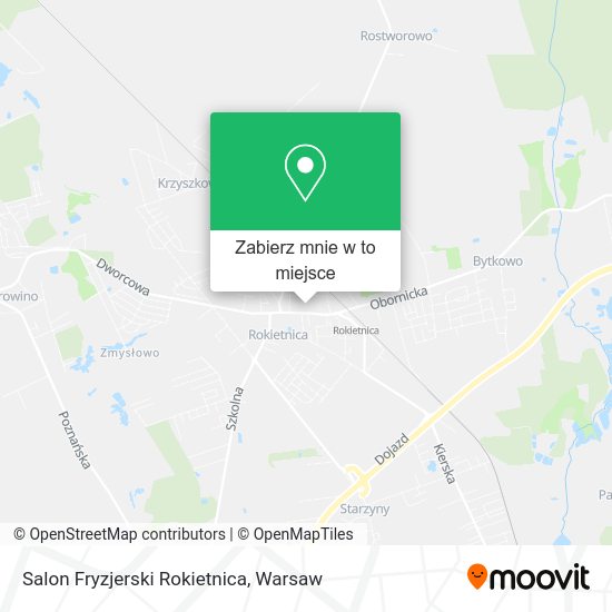 Mapa Salon Fryzjerski Rokietnica