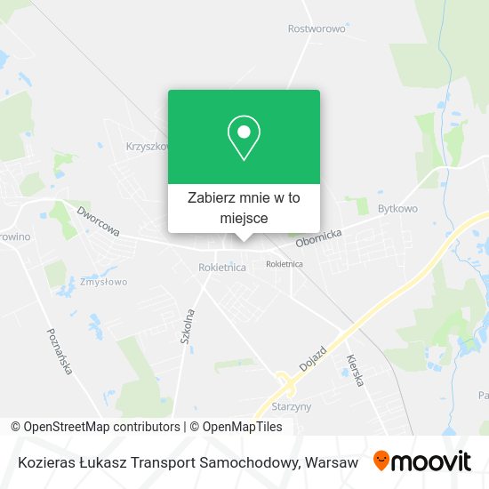 Mapa Kozieras Łukasz Transport Samochodowy