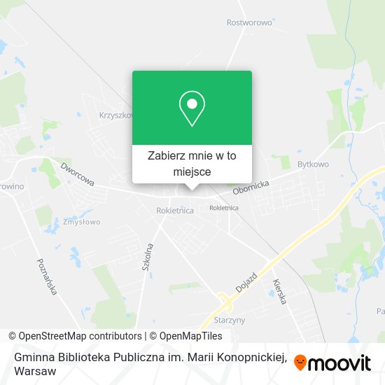 Mapa Gminna Biblioteka Publiczna im. Marii Konopnickiej