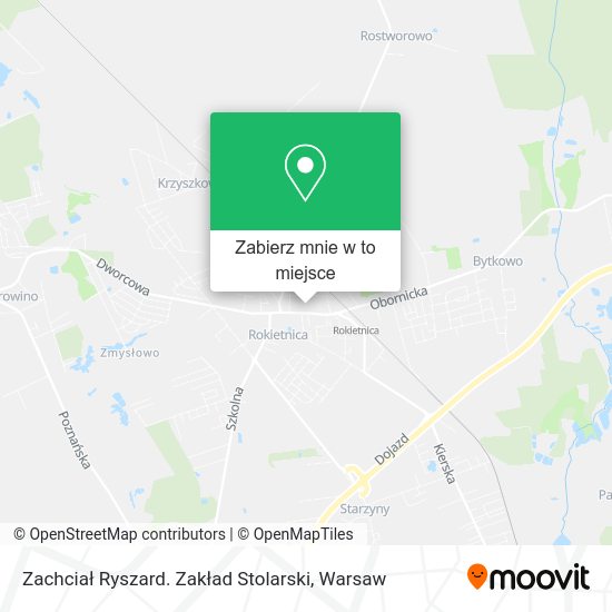 Mapa Zachciał Ryszard. Zakład Stolarski