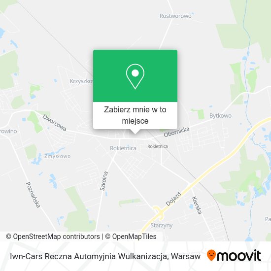 Mapa Iwn-Cars Reczna Automyjnia Wulkanizacja