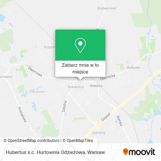 Mapa Hubertus s.c. Hurtownia Odzieżowa