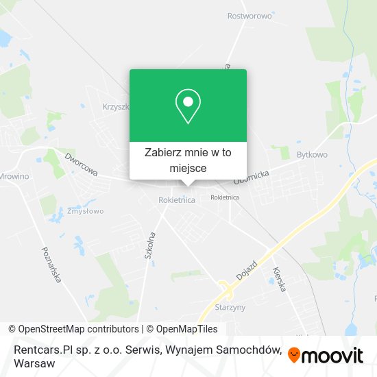 Mapa Rentcars.Pl sp. z o.o. Serwis, Wynajem Samochdów