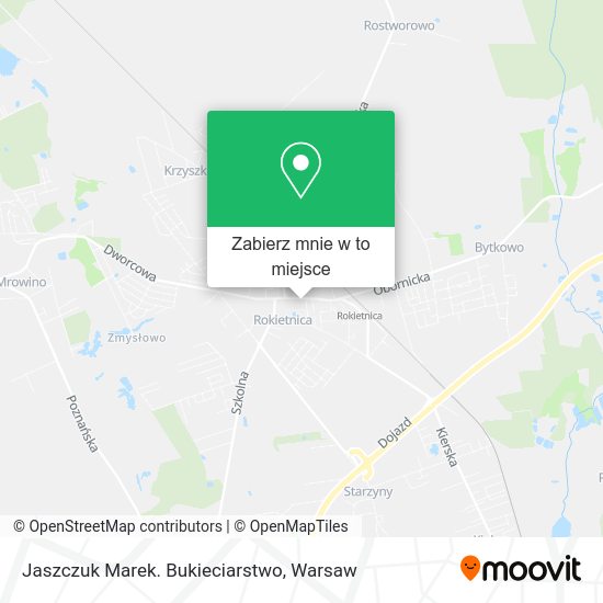 Mapa Jaszczuk Marek. Bukieciarstwo