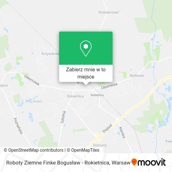 Mapa Roboty Ziemne Finke Bogusław - Rokietnica