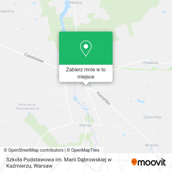 Mapa Szkoła Podstawowa im. Marii Dąbrowskiej w Kaźmierzu