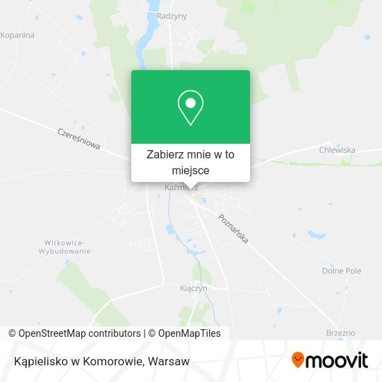 Mapa Kąpielisko w Komorowie