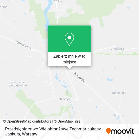 Mapa Przedsiębiorstwo Wielobranżowe Techmar Łukasz Jaskuła