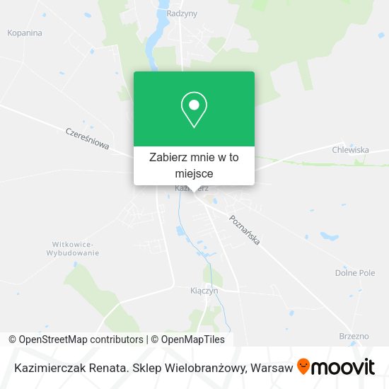 Mapa Kazimierczak Renata. Sklep Wielobranżowy