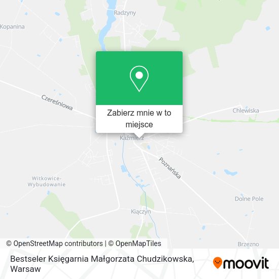 Mapa Bestseler Księgarnia Małgorzata Chudzikowska