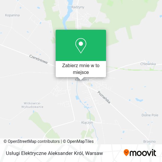 Mapa Usługi Elektryczne Aleksander Król