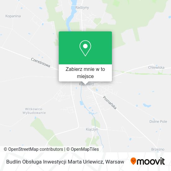 Mapa Budlin Obsługa Inwestycji Marta Urlewicz