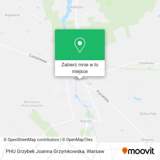 Mapa PHU Grzybek Joanna Grzymkowska