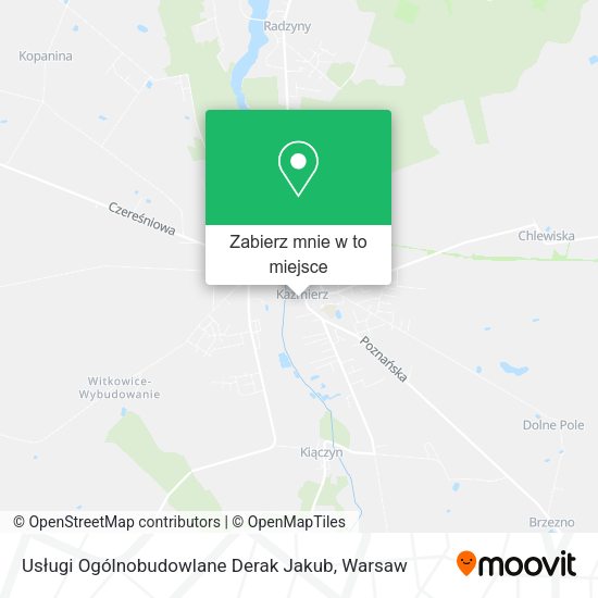 Mapa Usługi Ogólnobudowlane Derak Jakub