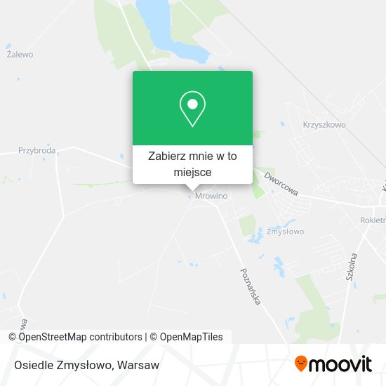 Mapa Osiedle Zmysłowo