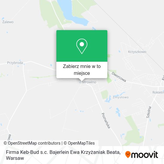 Mapa Firma Keb-Bud s.c. Bajerlein Ewa Krzyżaniak Beata