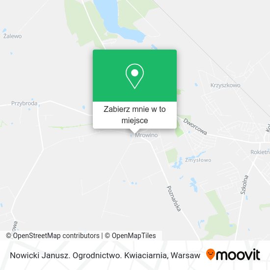 Mapa Nowicki Janusz. Ogrodnictwo. Kwiaciarnia