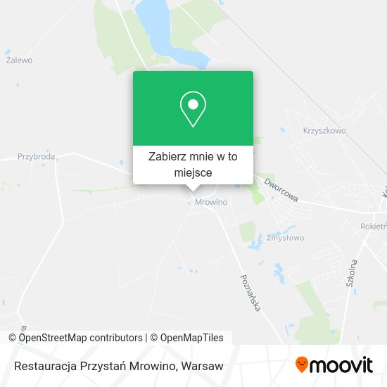 Mapa Restauracja Przystań Mrowino