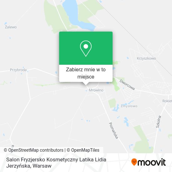 Mapa Salon Fryzjersko Kosmetyczny Latika Lidia Jerzyńska