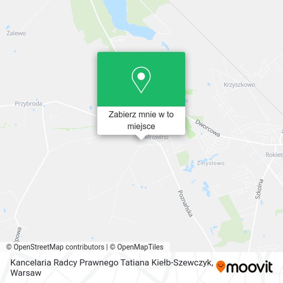 Mapa Kancelaria Radcy Prawnego Tatiana Kiełb-Szewczyk