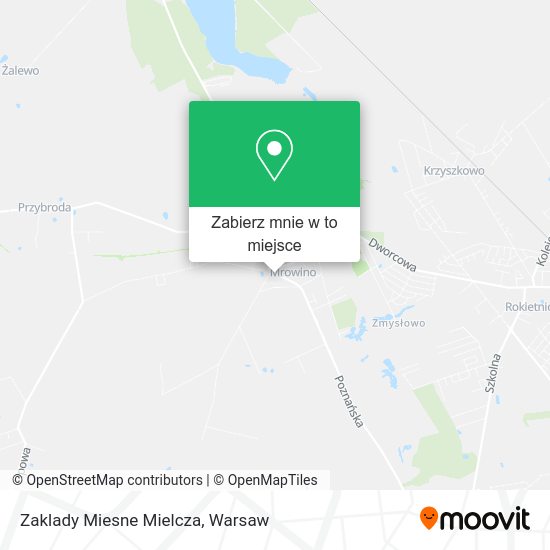 Mapa Zaklady Miesne Mielcza