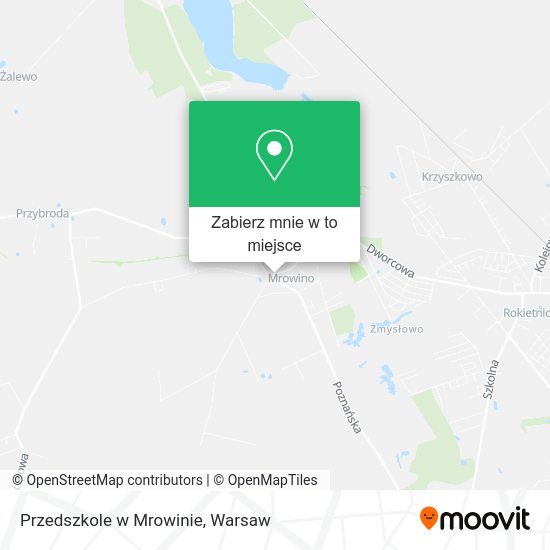 Mapa Przedszkole w Mrowinie