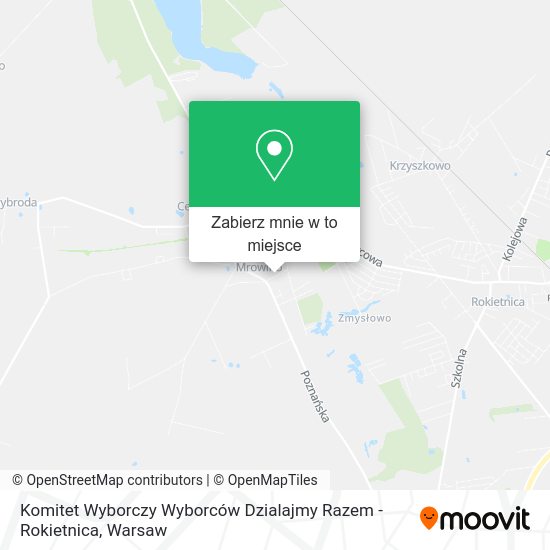 Mapa Komitet Wyborczy Wyborców Dzialajmy Razem - Rokietnica