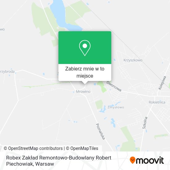 Mapa Robex Zakład Remontowo-Budowlany Robert Piechowiak