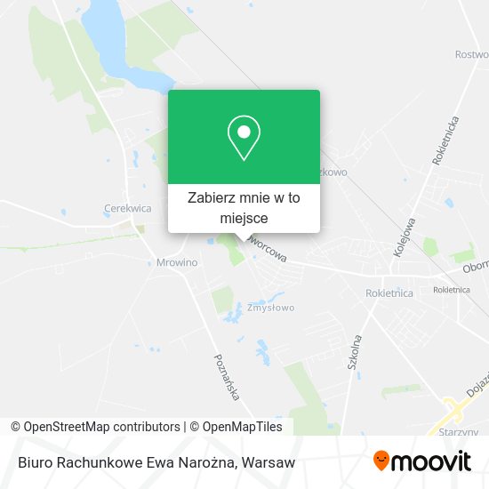 Mapa Biuro Rachunkowe Ewa Narożna