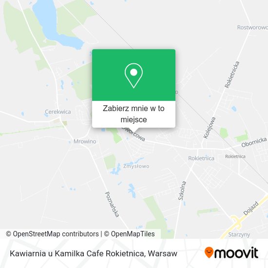 Mapa Kawiarnia u Kamilka Cafe Rokietnica