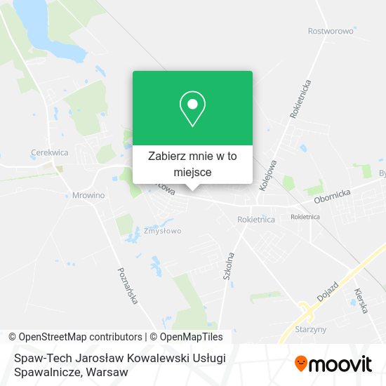 Mapa Spaw-Tech Jarosław Kowalewski Usługi Spawalnicze