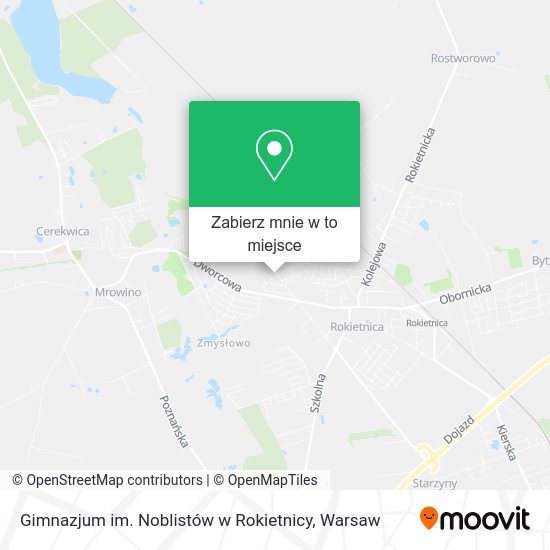 Mapa Gimnazjum im. Noblistów w Rokietnicy