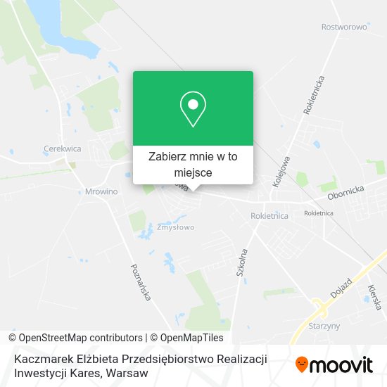 Mapa Kaczmarek Elżbieta Przedsiębiorstwo Realizacji Inwestycji Kares