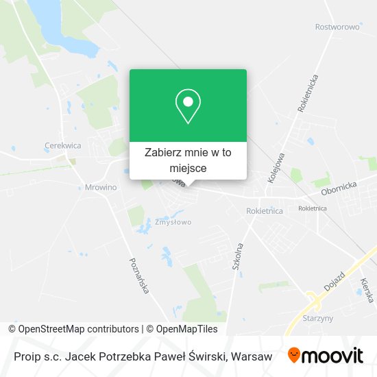 Mapa Proip s.c. Jacek Potrzebka Paweł Świrski