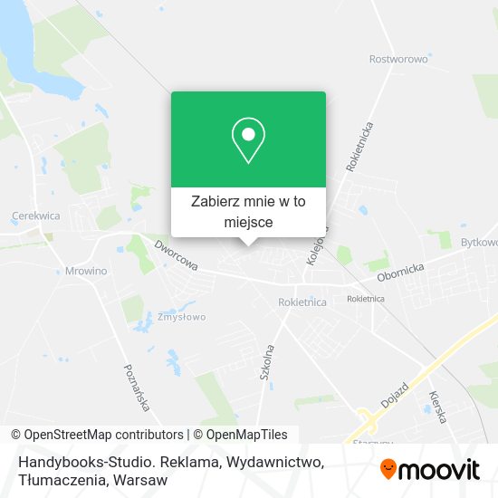 Mapa Handybooks-Studio. Reklama, Wydawnictwo, Tłumaczenia