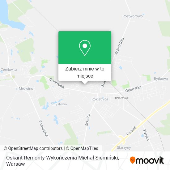 Mapa Oskant Remonty-Wykończenia Michał Siemiński