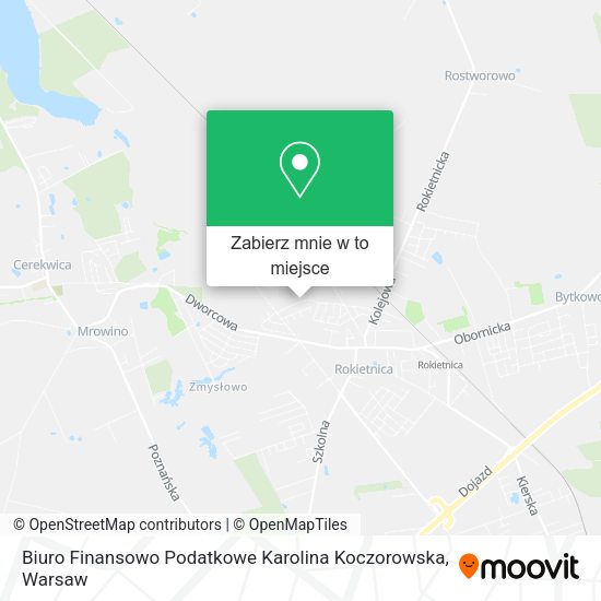 Mapa Biuro Finansowo Podatkowe Karolina Koczorowska