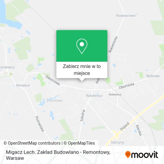 Mapa Migacz Lech. Zakład Budowlano - Remontowy