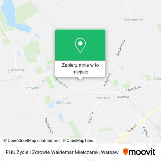 Mapa FHU Życie i Zdrowie Waldemar Mielczarek