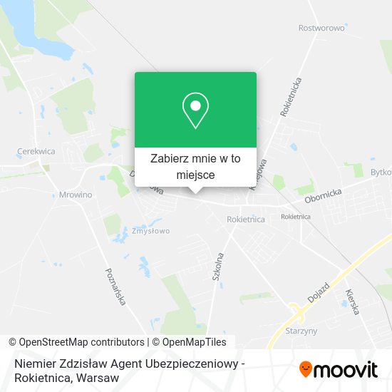 Mapa Niemier Zdzisław Agent Ubezpieczeniowy - Rokietnica