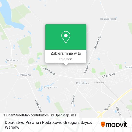 Mapa Doradztwo Prawne i Podatkowe Grzegorz Szysz