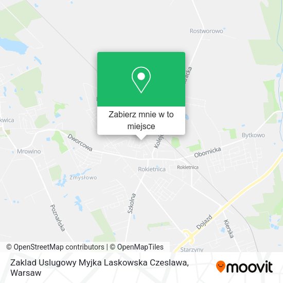 Mapa Zaklad Uslugowy Myjka Laskowska Czeslawa