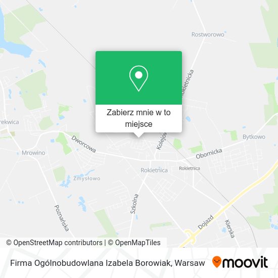 Mapa Firma Ogólnobudowlana Izabela Borowiak