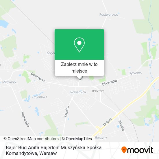 Mapa Bajer Bud Anita Bajerlein Muszyńska Spółka Komandytowa