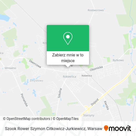 Mapa Szook Rower Szymon Citkowicz-Jurkiewicz