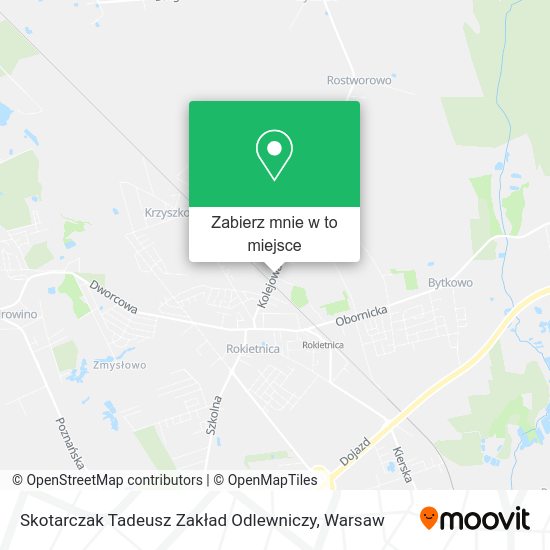 Mapa Skotarczak Tadeusz Zakład Odlewniczy