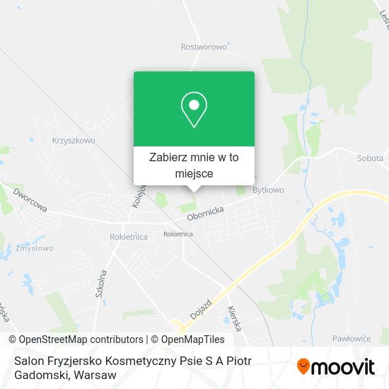 Mapa Salon Fryzjersko Kosmetyczny Psie S A Piotr Gadomski