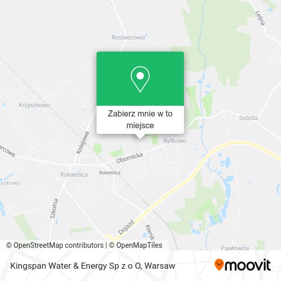 Mapa Kingspan Water & Energy Sp z o O